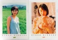 廣末涼子(背景草地/花開衫)A4透明文件夾2張SET