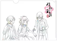 B.加州清光＆大和守安定＆薬剣藤四郎 A4原画クリアファイル 「刀剣乱舞-花丸-」