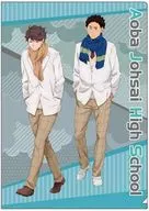 D. Aoba Castle Nishi High School A4 plastic trasparent file folder "Haikyu! Karasuno High School vs Shiratori Sawa Gakuen High School"
