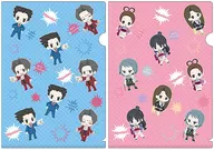 Blue & Pink chipicco A4 Clear File 2-Pack Set 「 Ace Attorney ~ 「 Shinjitsu 」, Objection! ~ 」