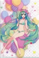 Hatsune Miku A5 plastic trasparent file folder "VOCALOID Hatsune Miku Model Lingerie Set" Purchase benefits