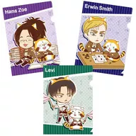 Rivai vai, Hanji Zoé e Ervin A5 Clear File (3 tipos) "Araikuma Rascal x Shingeki no Kyojin"