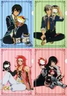 ジュード＆ルドガー＆ベルベット＆ゼロス A4クリアファイル4枚セット 「テイルズ オブ アフターフェスティバル 2017 in サンリオピューロランド」