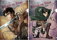 Commander Ellen & Levi A4 Clear File 2-Pack Set "Attack on Titan"