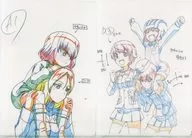 18.發帶&NONNA(肩車・右向)/Najima&發帶&ERIKA原畫A4透明文件夾2張SET
