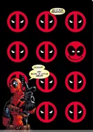 Deadpool (B Pattern) W Pocket A4 plastic trasparent file folder "MARVEL"