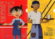 Conan Edogawa & Amuro Tooru A4 Clear File 2-Pack Set 「 Detective Conan Cafe 2018 」