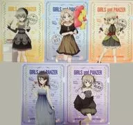 Set D A4 Clear File Set (5-Pack) "Sega Collaboration Cafe Girls und Panzer Tank Road Operation! Part 1"