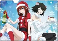 C. Makise Beni 莉栖 & Shiina Mayuri (Christmas) A4 plastic trasparent file folder "STEINS;GATE 0"