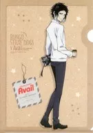 Akutagawa Ryunosuke's Original A4 plastic trasparent file folder "BUNGO STRAY DOGS DEAD APPLE×Avail" Purchase benefits