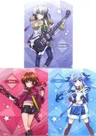 Deere & Stel & Levy A4 Clear File Set (3-Pack) "Magical Girl Lyrical NANOHA Detachment 聖祥 Private Elementary School Cultural Festival"