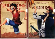 RUFI/香克斯A4描绘清晰文件夹SET~历史接力~(2张SET)"一番赏海贼王ONE PIECE记念日志>G奖