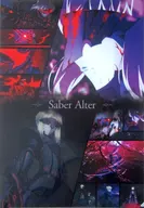 黑saber午餐垫盒(A3文件夹)"剧场版Fate/stay night命运之夜[Heaven's Feel]II.lost butterfly×ufotable Cafe第二期>