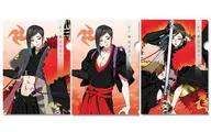 71. Stationary Naginata A4 Clear File Set (3-Pack) 「 Touken Ranbu -ONLINE - 」