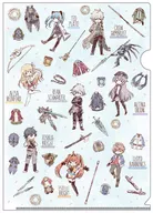 01. Set Design Graph Art Design A4 plastic trasparent file folder "THE LEGEND OF HEROES: TRAILS OF COLD STEEL IV -THE END OF SAGA -"