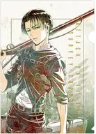 Captain Levi, Ani-Art A4 plastic trasparent file folder, "Attack on Titan"