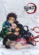 Key Visual (Sumiro & Nemuko) Luncheon Mat Case (A3 plastic trasparent file folder) "Demon Slayer: Kimetsu no Yaiba ×ufotable cafe Phase 1"