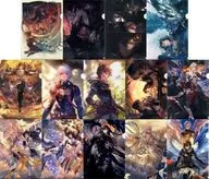 Conjunto de 14 tipos "GRANBLUE FANTASY - Grand Blue Fantasy - Grable Extra Festival 2019" 000 "Trading A4 Clear File"