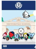 Universal School (1) A4 plastic trasparent file folder "BT21"