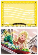 A4 Poster Tsurumaki Kokoro (before special training ver.) + A4 plastic trasparent file folder (yellow) "bAng Dream! Girls' Band Party! Trading A4 Poster & A4 plastic trasparent file folder Hello, Happy World!"