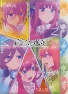 "The Quintessential Quintuplets" A-Aggregate (Split Frame) die-cut 5 Cindex A4 plastic trasparent file folder