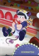 Hitotsumatsu A4 plastic trasparent file folder "Osomatsu's WEB KUJI 6th Mini-Cheer Sports Festival" D-4 Prize