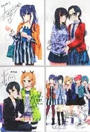 Set Cast Replica with signature A4 Clear File 4 Set 2 「 Blu-ray SHIROBAKO Premium BOX Vol. 2 」 Infinite Shop Purchase benefits