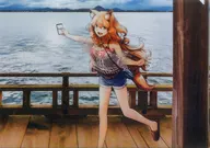 Saber / Suzuka-gozen A4 plastic trasparent file folder Kansaiver : "Fate/Grand Order 5th Anniversary" under the same sky "