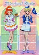 Kurisu Kokone & Yu Hattori A4 original clear file "Aikatsu!! AIKATSU! STYLE & AIKATSU! STYLE for Lady POP UP STORE with Hattori Kanko @ Marui" Kobe Marui & Aikatsu!! Style Tokyo Station Store Limited Stamp Card Special