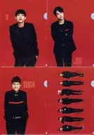 BTS(防彈少年團)A4 Clear File A(4張SET)"BTS 2014 LIVE TRILOGY EPISODE II.THE RED BULLET>