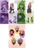 Nino / Yotsuba / Mini Character Set A4 Clear File 3-Pack Set "The Quintessential Quintuplets x Don Quijote x Don Quijote"
