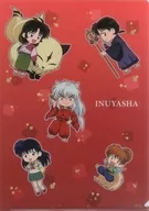 Group (Mini Character) A4 clear file "INUYASHA Anime Trajectory Exhibition"