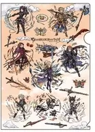 02. Set Graph Art Design A4 plastic trasparent file folder "GRANBLUE FANTASY - Grand Blue Fantasy"