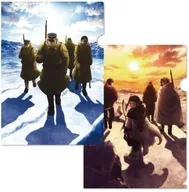 Set A4 Clear File 2-Sheet Set "GOLDEN KAMUY"