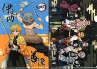 善逸 & Inosuke Set A4 plastic trasparent file folder (2 Sheets) DyDo DRINCO x Demon Slayer: Kimetsu no Yaiba Products Purchase benefits