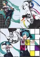 All 4 types set Original A4 plastic trasparent file folder "Hatsune Miku x Persona 4 Famima DE Dancing All Night Campaign 2nd" Target item Purchase benefits