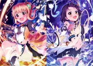 Michal & 茉梨 A4 Clear File Set "Thank you Sensei! Battle Girl High School KUJI" C-8 Prize