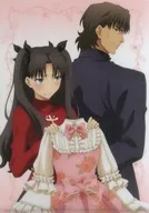 Rin Tosaka & Kotomine Kirei A4 plastic trasparent file folder "Theatrical Fate/stay night [Heaven's Feel] 2020 Rin Tosaka Birthday Event"