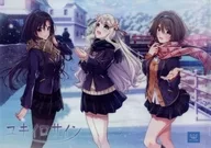 Nakoso 美玖 & Takahagi Kako & Svetlana Gruchenko's Special plastic trasparent file folder "PC Soft Yukiiro Sign" Event Benefits for Reserved Guests