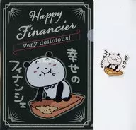 Green Beans (Financier) A4 plastic trasparent file folder & Sticker Set "Green Beans (Matcha) & Mice x Lawson"