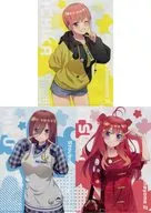 中野一花＆中野三玖＆中野五月 A4クリアファイル3枚セット 「五等分の花嫁∬」 ヴィレッジヴァンガード限定