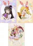 Collection / Mihomura Akatsuki / mami Tomoe A4W Pocket Clear File B (3-Pack Set) "PUELLA MAGI MADOKA MAGICA [New] Treason Story x LAWSON Easter Campaign"