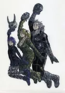 "Dorohedoro POP UP STORE" for A4 plastic trasparent file folder of 能井, Nishido and Ebisu.