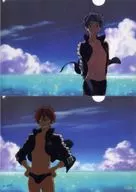 Aiichiro & Momotaro A4 Clear File 2-Pack Set "Free! -Eternal Summer-"