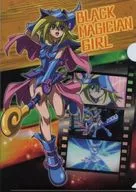 Black Magician Girl A4 plastic trasparent file folder "Yu-Gi-Oh! : The Dark Side of Dimensions : Original Movie Exhibition ~ Duelist's Brave Figure ~"