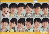 Boys be A4 plastic trasparent file folder "Kansai Johnnys Jr. LIVE 2021-2022 THE BEGINNING ～ Noroshi ～"