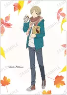 Natsume Kishi & Nyanko-sensei (Baked Sweet Potato ver.) drawing illustration A4 plastic trasparent file folder "Natsume's BOOK of FRIENDS"