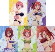 [A la Carte] 5-Type Set Key Visual A4 plastic trasparent file folder "Eiga The Quintessential Quintuplets" Mubicike Card First Special