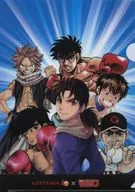 [A la carte] Set (fondo azul) A4 clear file "Weekly Shonen Magazine 55 th anniversary × Lotteria original clear file set" included special benefits