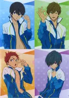 Collective Drawing plastic trasparent file folder 4-Pack Set (A4) "Heart Up x Film High Speed! - Free! Starting Days -" Target Stores First Come Purchase benefits